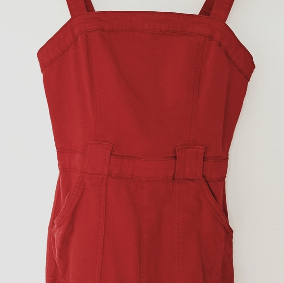 red retro jumpsuit - Picture 2 of 4